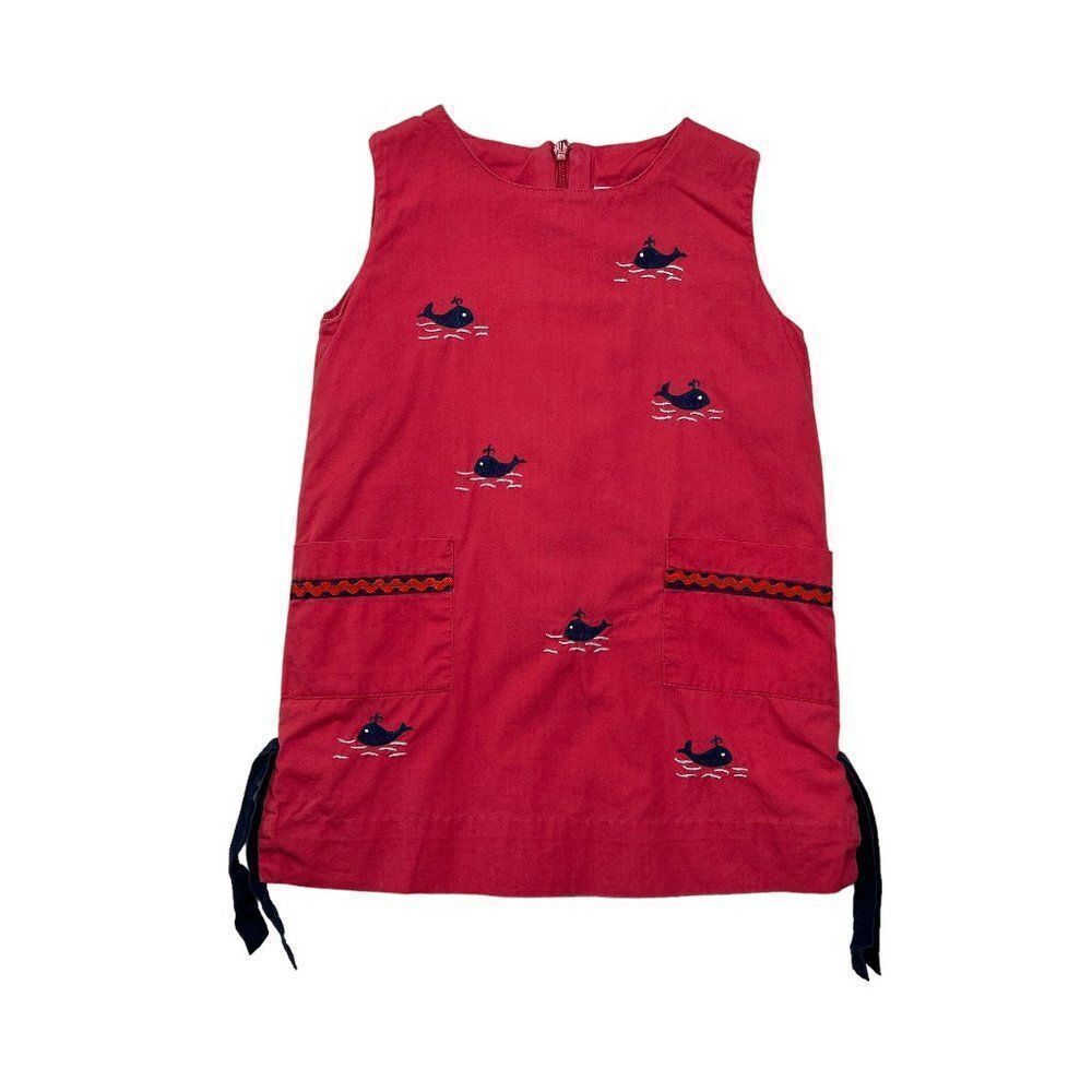 Jeanine Johnsen Girl's‎ Whale Embroidered Dress
